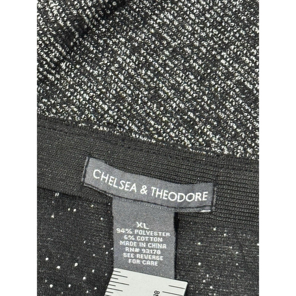 Chelsea & Theodore Black/ White Heathered PULL ON Skirt - Women's Size XL - Picture 6 of 9